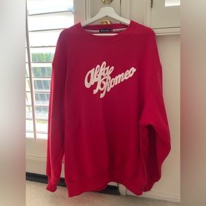 Alfa Romeo red crewneck sweater